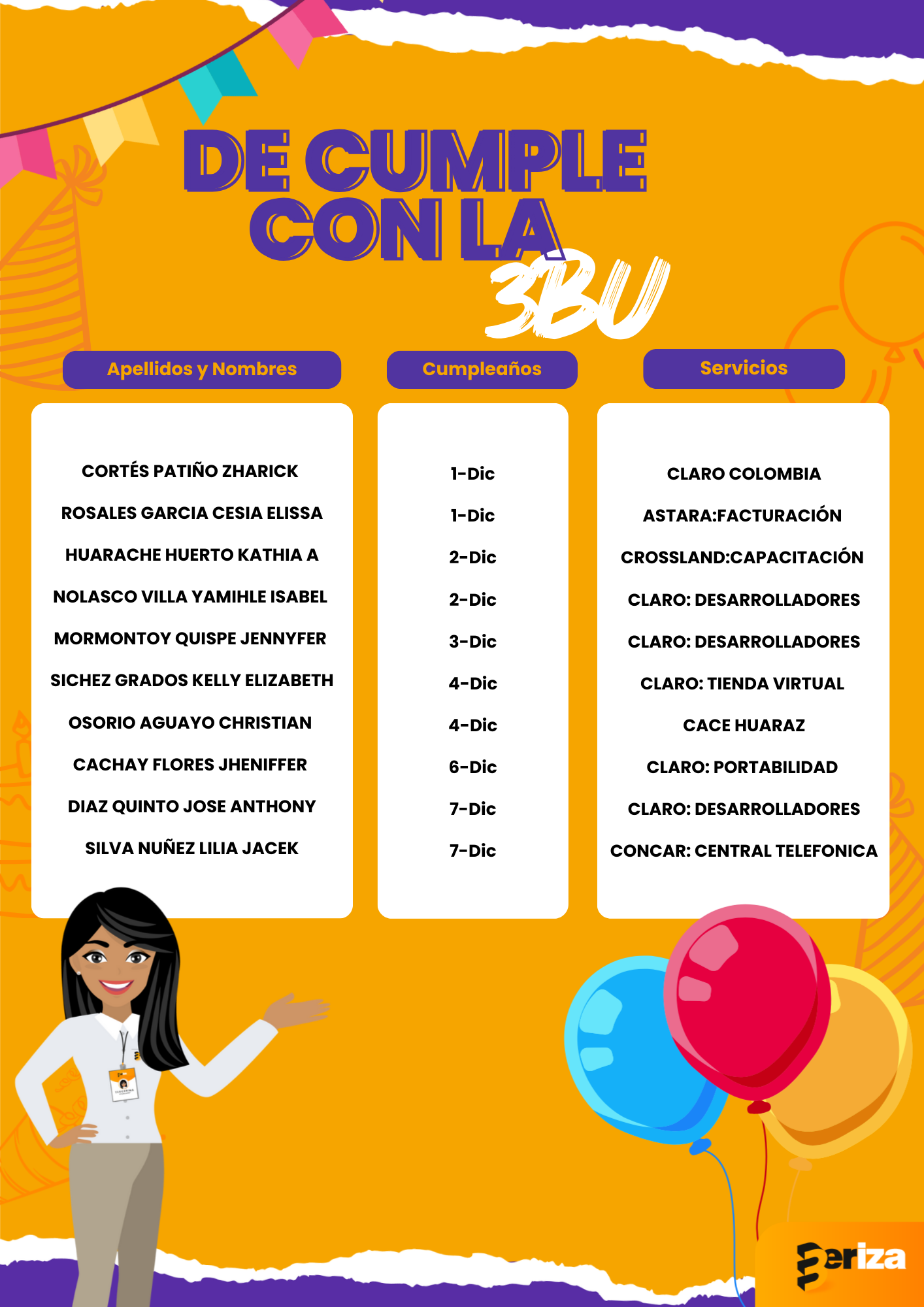 ¡Feliz día compañer@s! 🥳🎊🎉